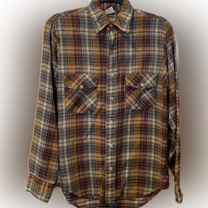 VINTAGE MONTGOMERY WARD No Iron Button Down Shirt S